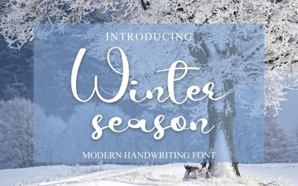 Winter Season Script Font