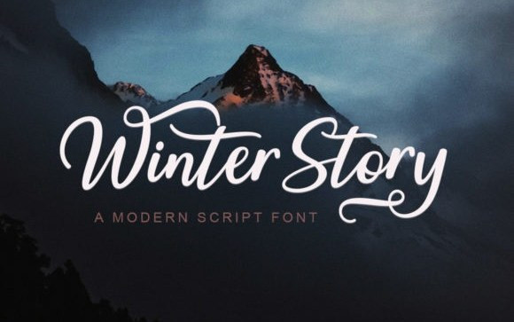 Winter Story Script Font