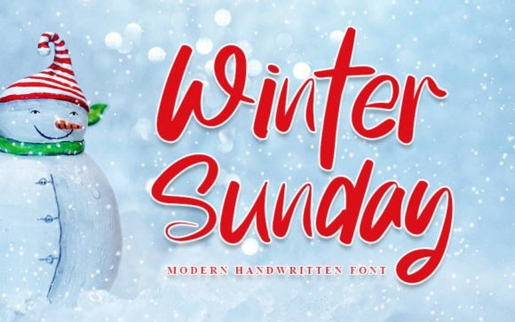 Winter Sunday Handwritten Font