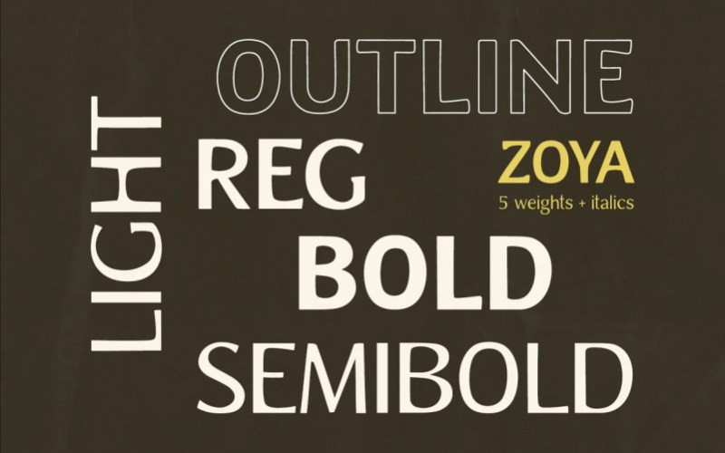 Zoya Serif Font