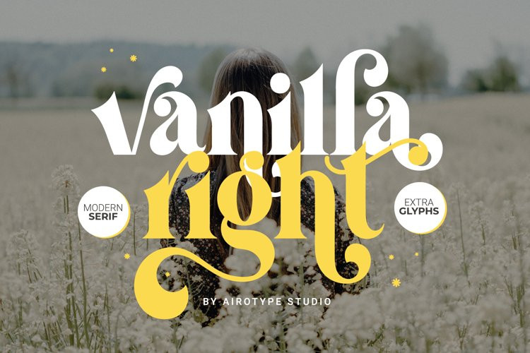 Vanilla Right Serif Font