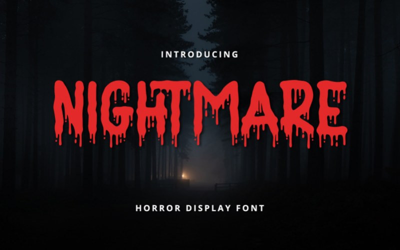 Nightmare Display Typeface