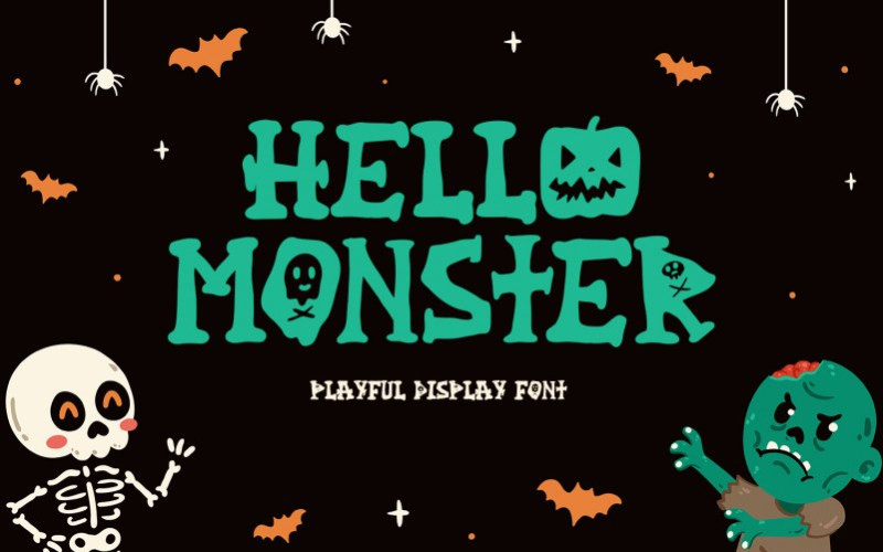 Hello Monster Display Font