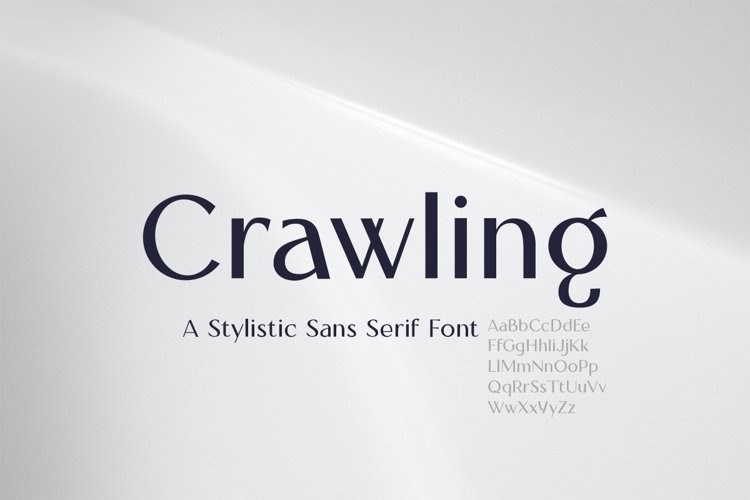 Crawling Sans Serif Font