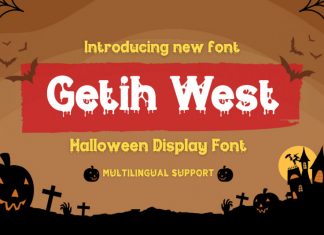 Getih West Display Font