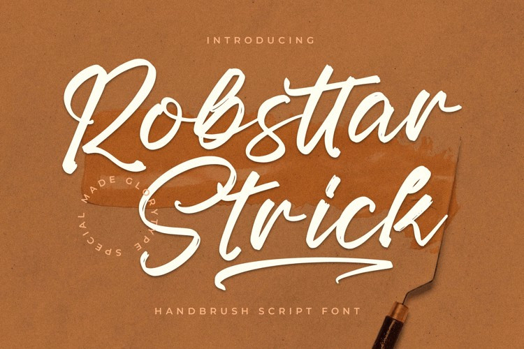 Robsttar Strick Script Font