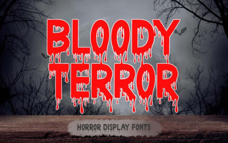Bloody Terror Display Font