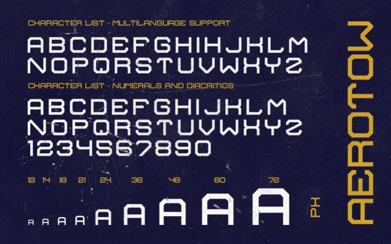 Aerotow Slab Serif Font