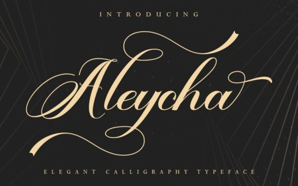 Aleycha Calligraphy Font