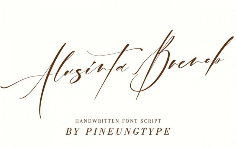 Alusinta Brenob Script Font
