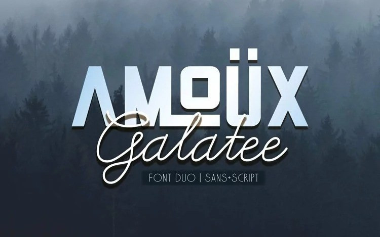 AMOÜX & Galatee Font Duo