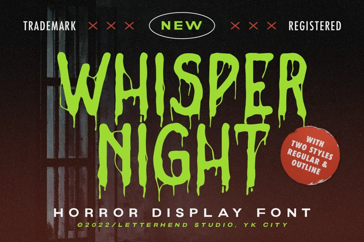 Whisper Night Display Font