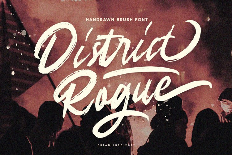 District Rogue Brush Font