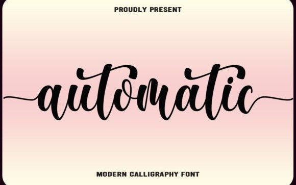 Automatic Calligraphy Font