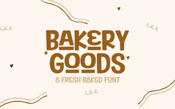 Bakery Goods Display Font