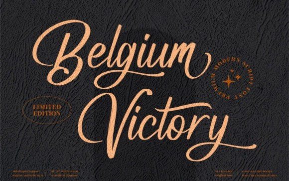 Belgium Victory Calligraphy Font