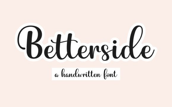 Betterside Script Font