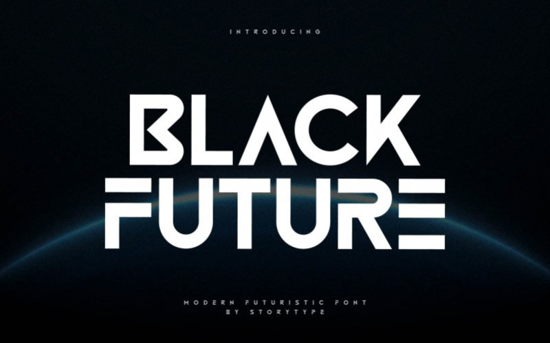 Black Future Display Font