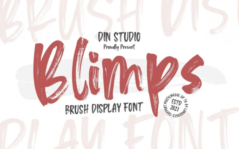 Blimps Brush Font