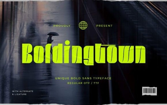 Boldingtown Display Font