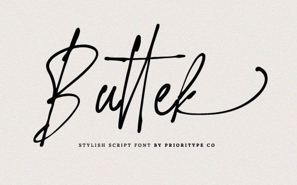Buttek Handwritten Font