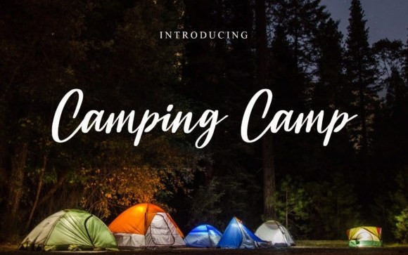 Camping Camp Script Font