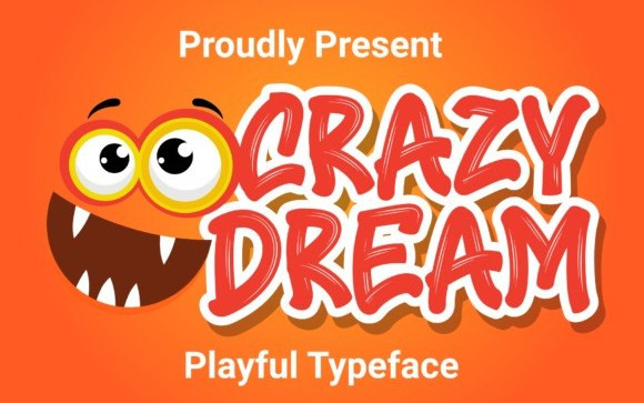 Crazy Dream Brush Font