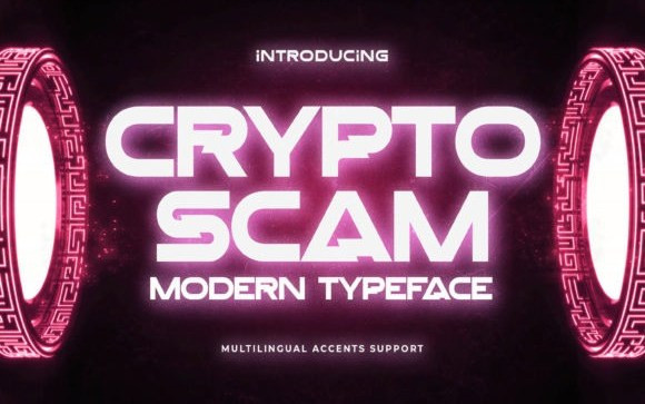 Crypto Scam Display Font