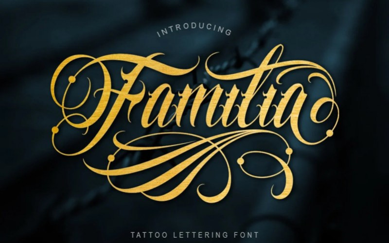 Familia Tattoo Blackletter Font