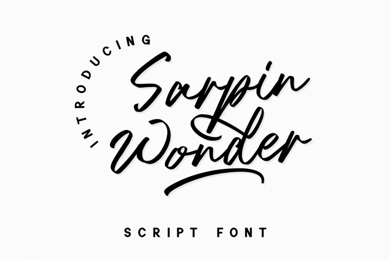Sarpin Wonder Handwritten Font