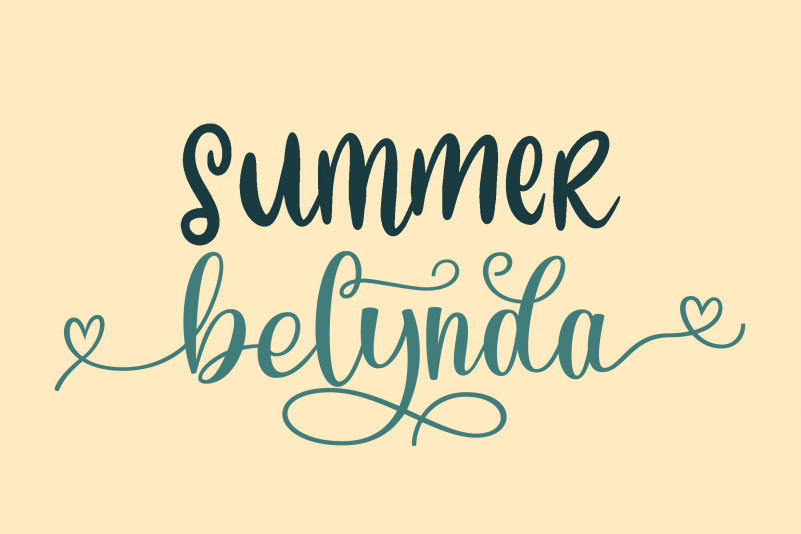 Summer Belynda Calligraphy Font