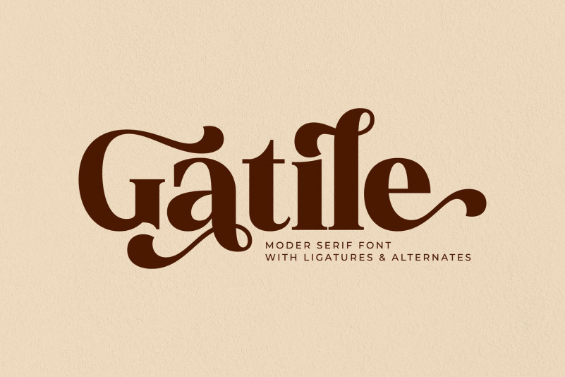 Gatile Serif Font