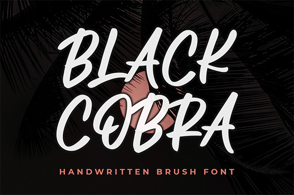 Black Cobra Brush Font