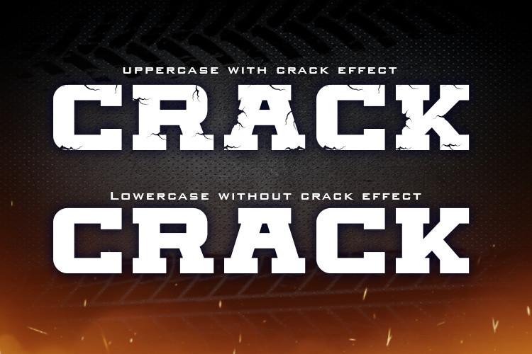 Huge Crack Font