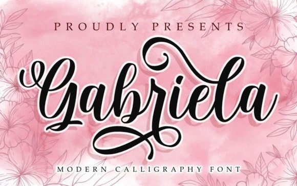 Gabriela Script Font