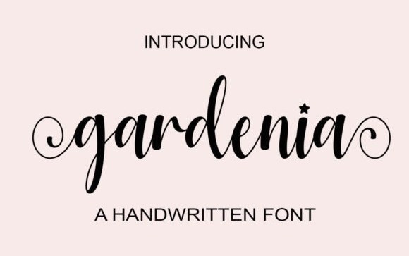 Gardenia Calligraphy Font