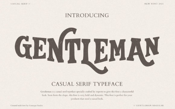 Gentleman Serif Font