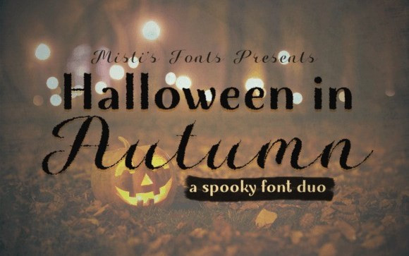 Halloween in Autumn Script Font