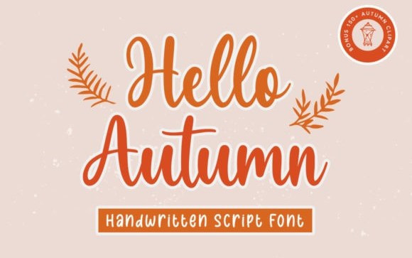 Hello Autumn Script Font