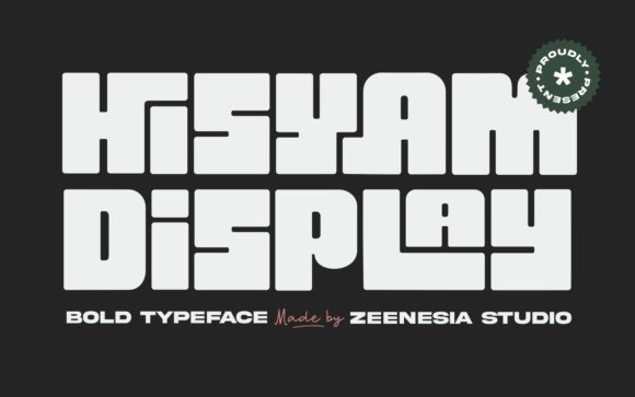 Hisyam Only Display Font