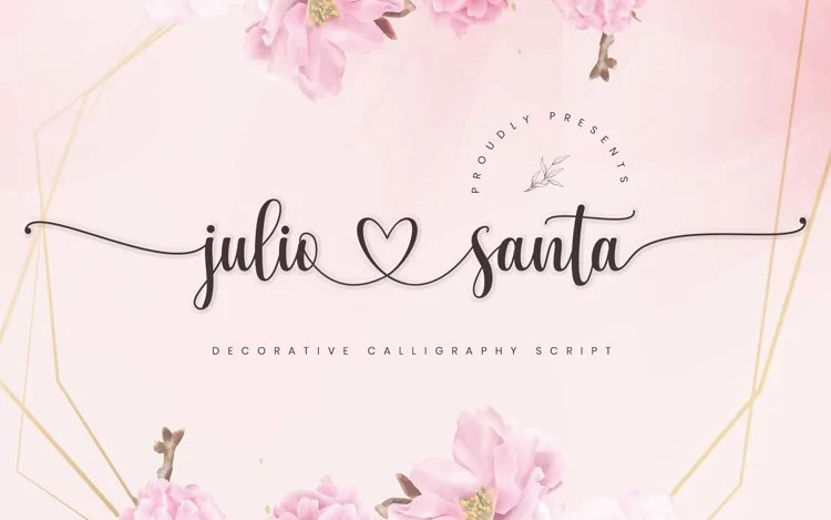 Julio Santa Calligraphy Font
