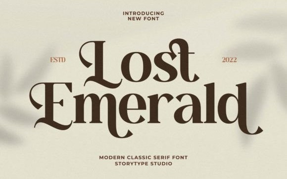 Lost Emerald Serif Font
