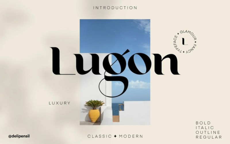 Lugon Serif Font
