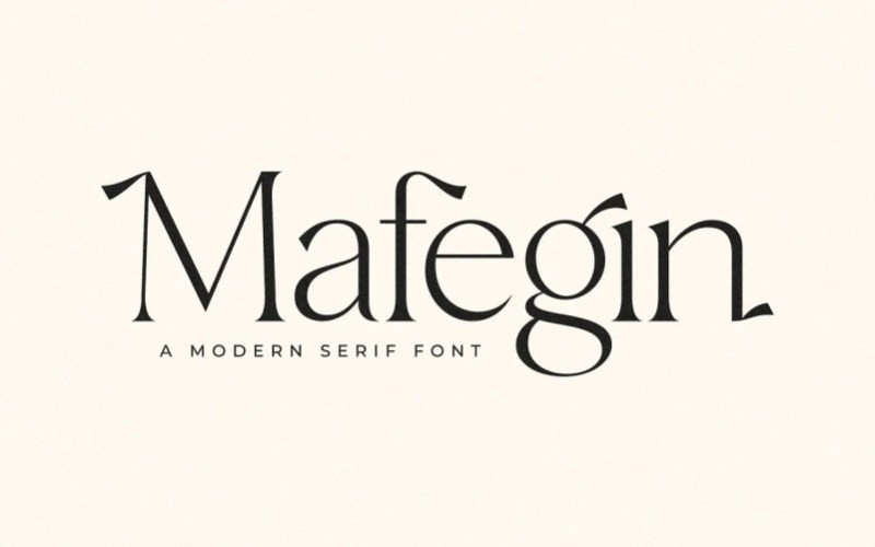 Mafegin Serif Font