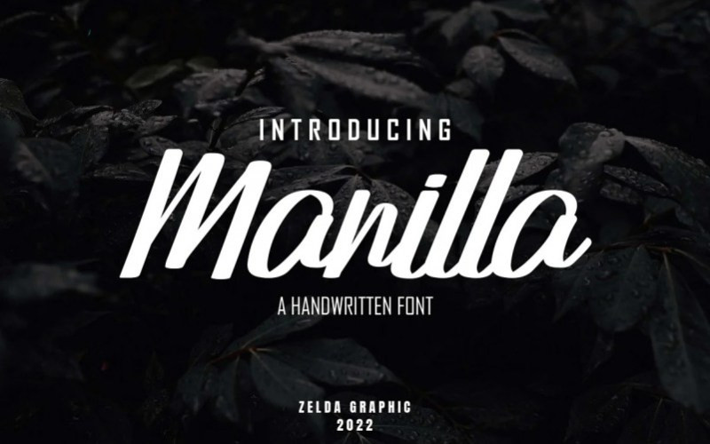 Manilla Script Typeface