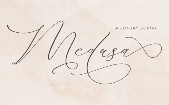 Medusa Calligraphy Font