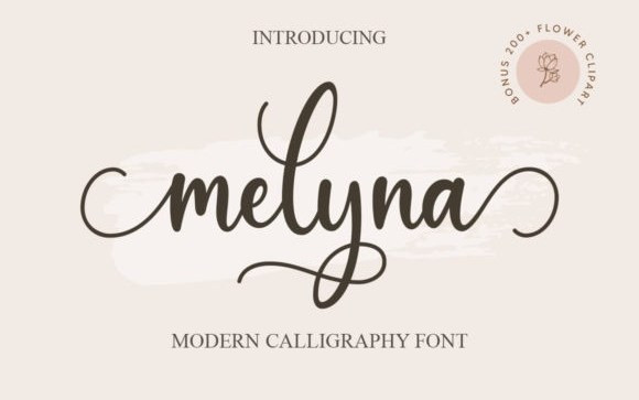 Melyna Calligraphy Font
