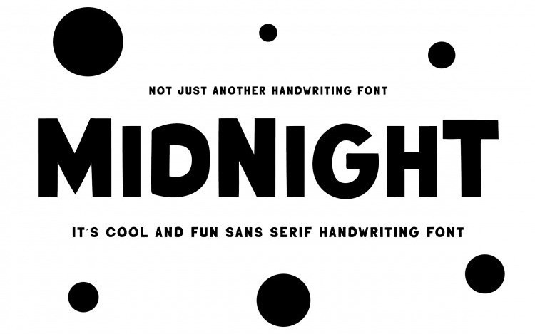 Midnight Display Font