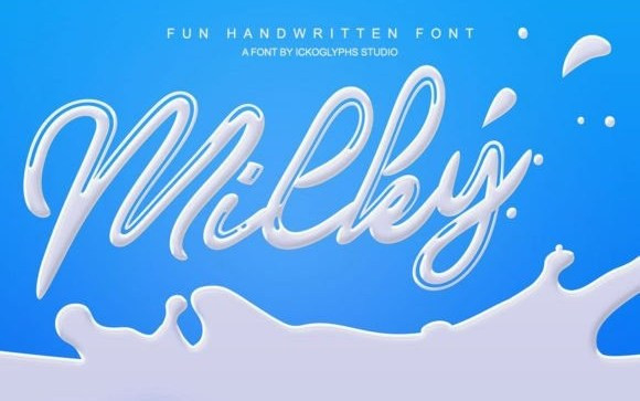 Milky Handwritten Font