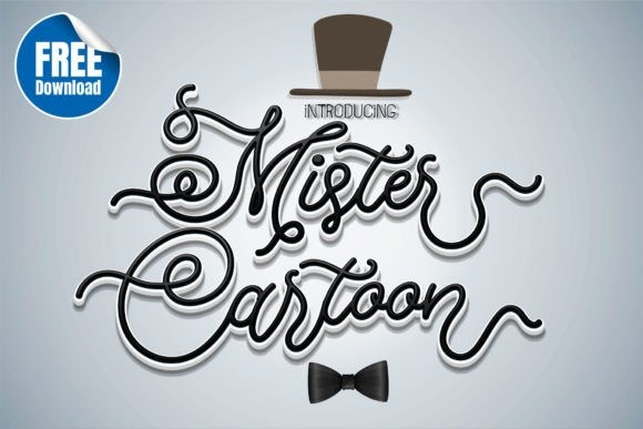Mister Cartoon Script Font